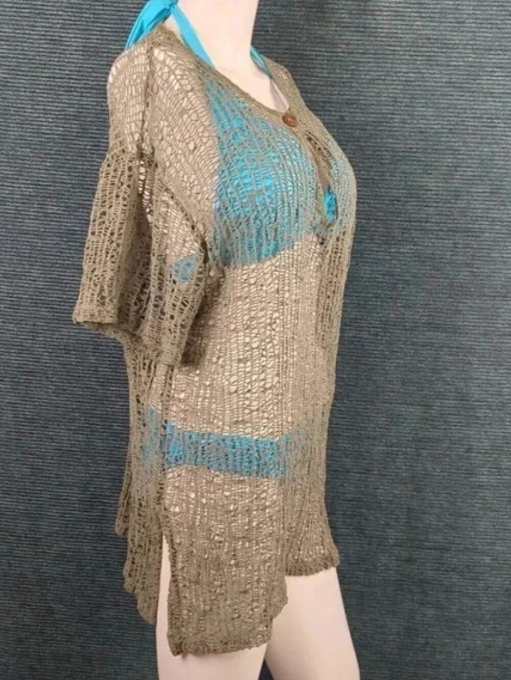 J Valdi Crocheted Swim Cover Up